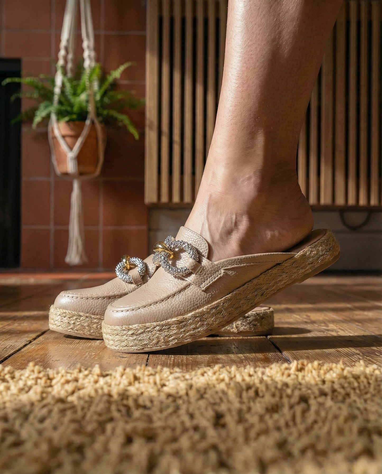 Suecos Loafer de Cuero